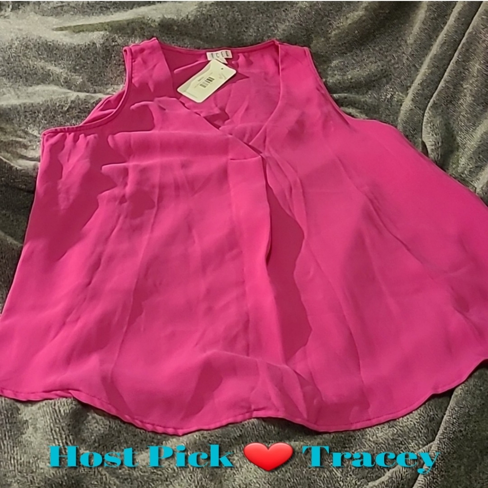 TCEC Pink Sleeveless Blouse